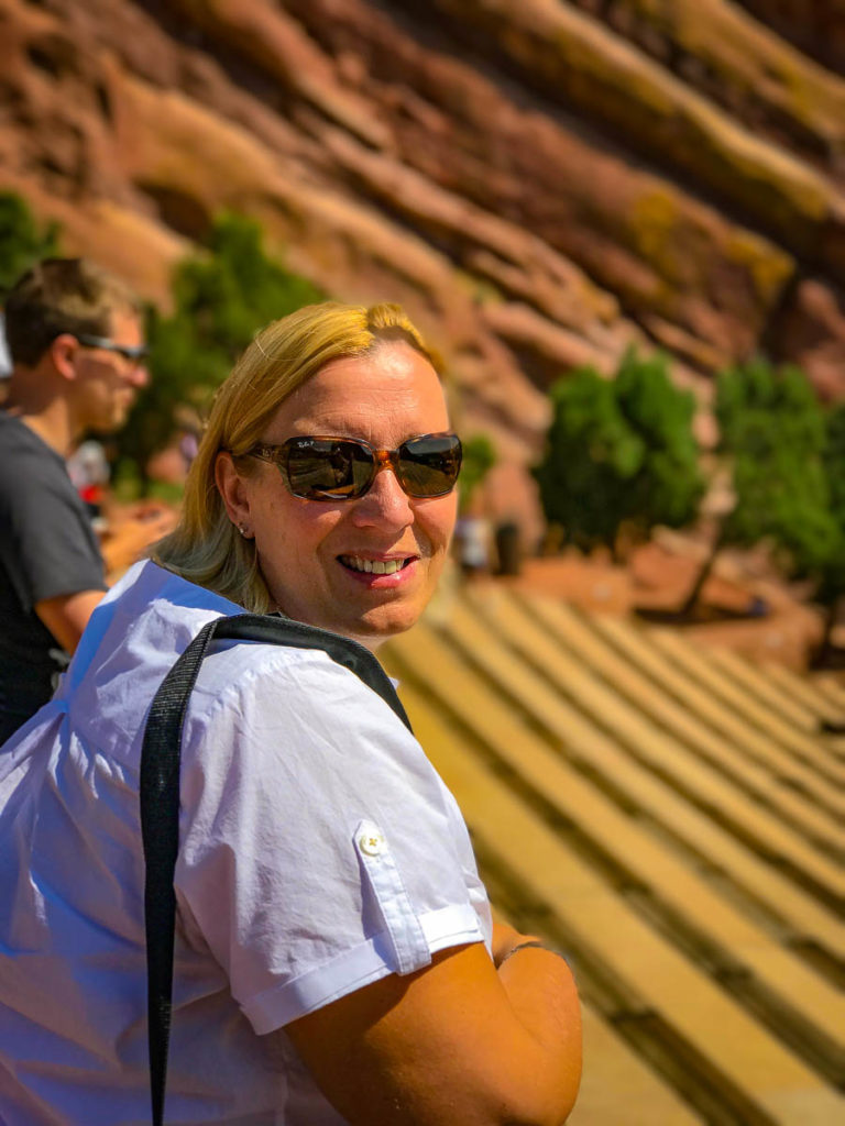 Crystal at the Red Rocks amphitheater