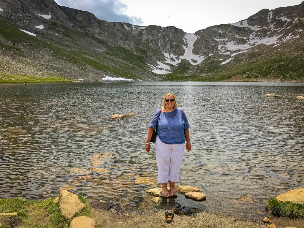Crystal at Summit lake on the slopes of Mt. Evans.