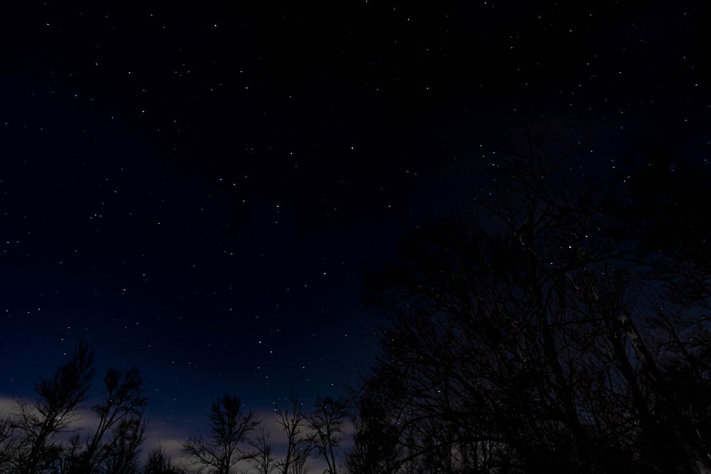 Night sky over Danbury