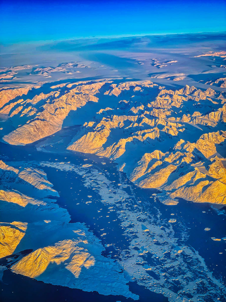 flight over Greenland on the way to the US.  Quite a view.