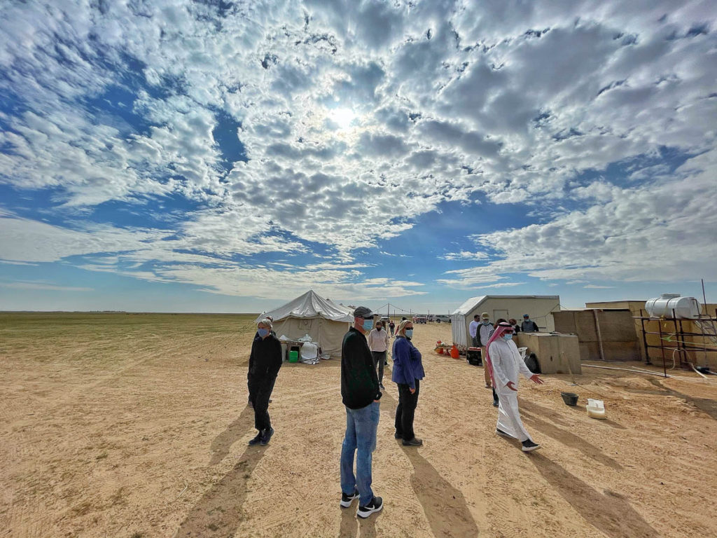 Under the big sky of the desert near Haffar al Baten
