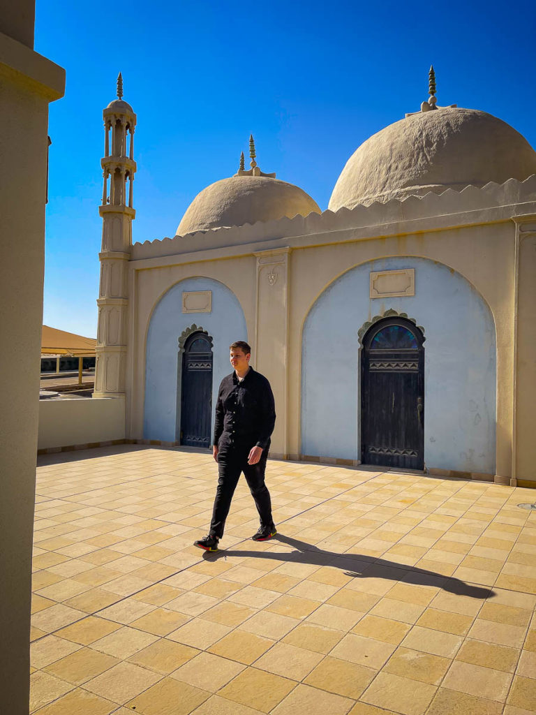 Senior portraits by the Pearl Mosque
