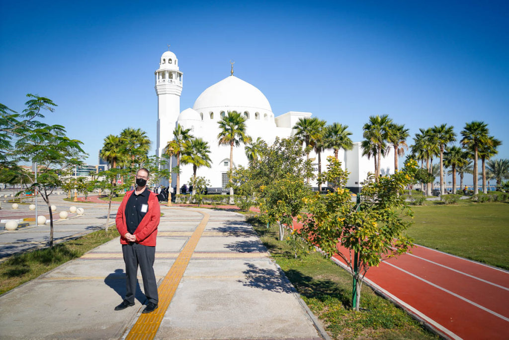 Ben at the Al Qahtani mosque