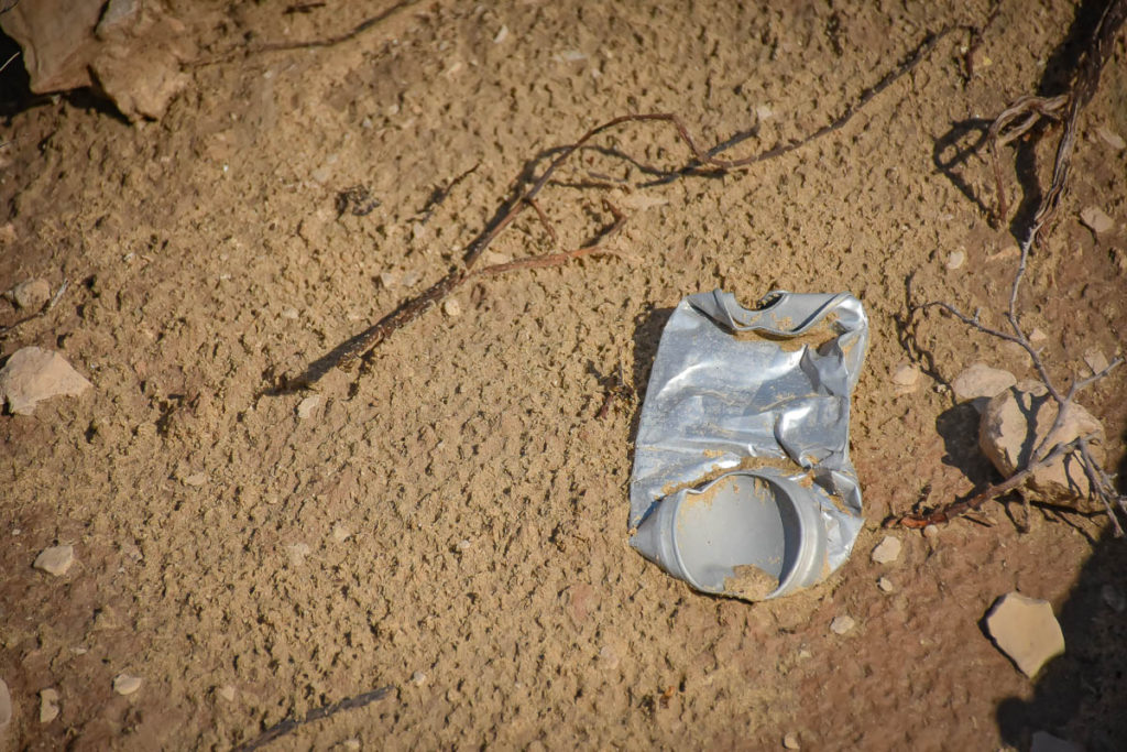 She was also facinated with taking pictures of sun-bleached trash she found.