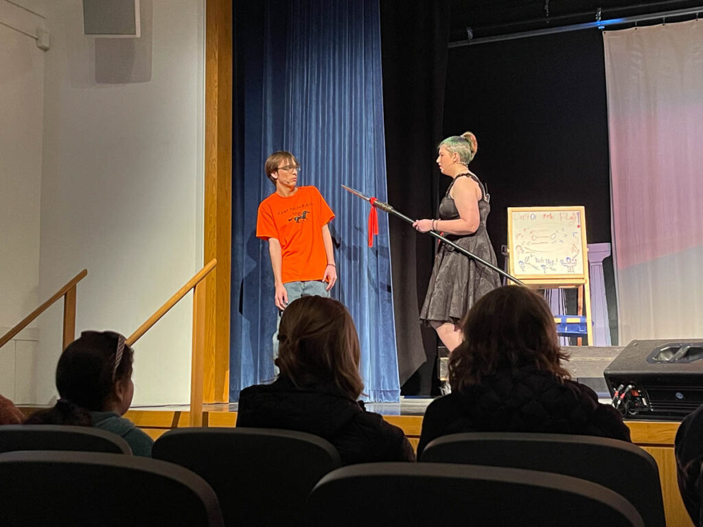Noah in the Brewster Academy spring play