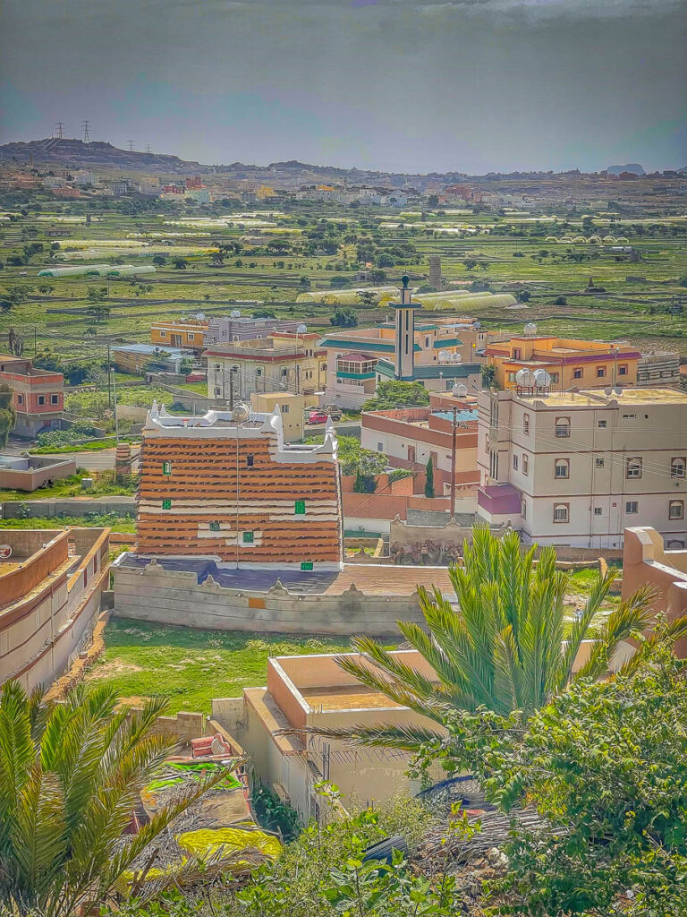 Looking over a small village in the Asir